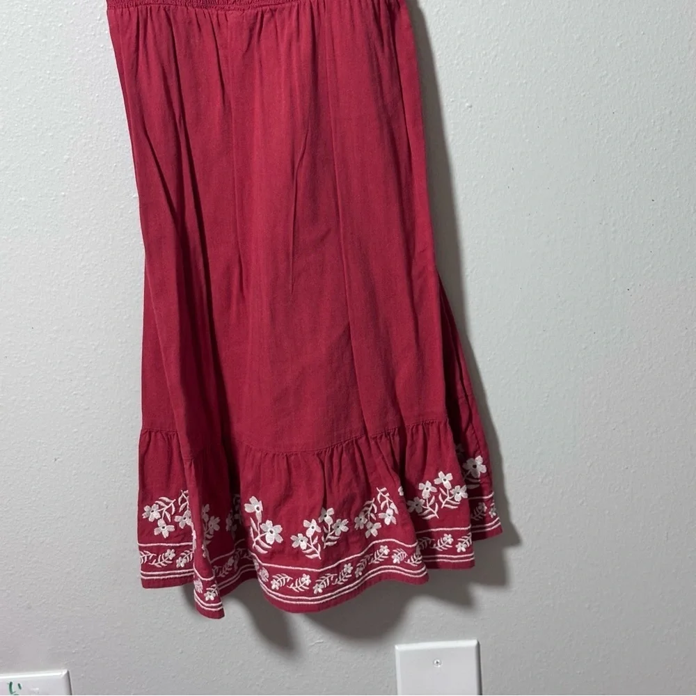 Old Navy Girls Orange Embroidered Summer Dress Size‎ S(6-7).